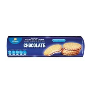 galletas rellenas de chocolate